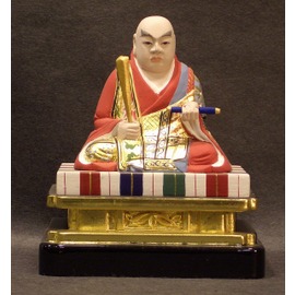 日蓮上人　木製彩色