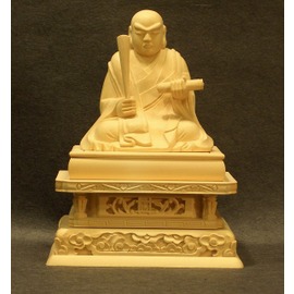 日蓮上人　総つげ彫