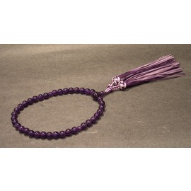 女性用　紫水晶　銀花かがり房